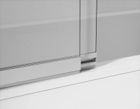 Шторка на ванну Vincea VSB-1E100CG 100 см, профиль хром, стекло тонированное
