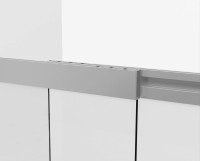 Шторка на ванну Vincea VSB-1E100CG 100 см, профиль хром, стекло тонированное