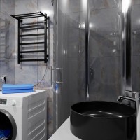 Полотенцесушитель электрический Altasan ПарусПроф 80х50 с полкой, черный муар