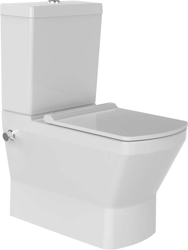 Унитаз-компакт напольный Bien Neptun NPKD06301VE0W5SZ0 с функцией биде,  встроенным смесителем