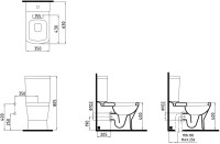 Унитаз-компакт напольный Bien Neptun NPKD06301VE0W5SZ0 с функцией биде,  встроенным смесителем