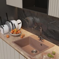 Мойка кухонная Mixline ML-GM15 терракотовая