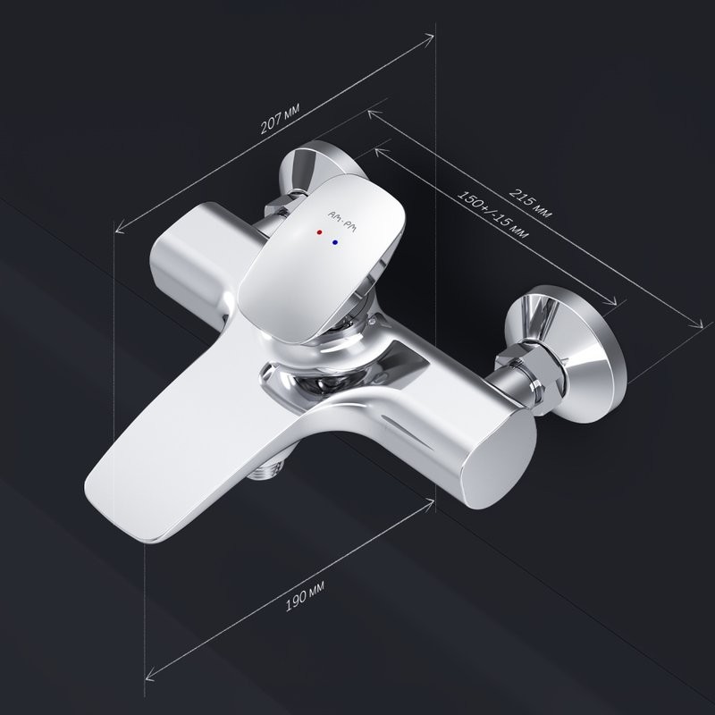 Смеситель для ванны с душем AM.PM Spirit V2.0 F70A10000