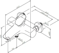 Смеситель для ванны с душем AM.PM Spirit V2.0 F70A10000 Смеситель для ванны с душем AM.PM Spirit V2.0 F70A10000