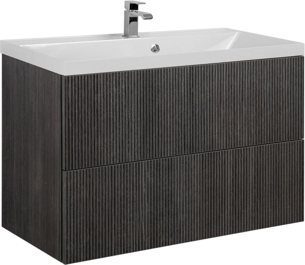 Тумба с раковиной Art&Max Verona-Push 90 подвесная, kadena dark