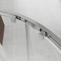 Душевой уголок Veconi Evo 200 CH 120х80 см, профиль глянцевый хром, стекло прозрачное