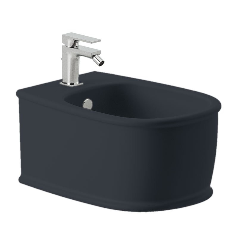 Биде подвесное ArtCeram Atelier ATB001 17 00 черный матовый