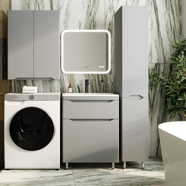 Мебель для ванной комнаты Style Line Марелла 70 напольная, серая