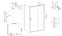 Душевой уголок Veconi Rovigo RV-046B 130x80