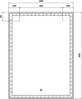Мебель для ванной комнаты SanStar Lanciano 60 напольная, белая, раковина Миранда 60