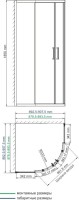 Душевой уголок Wasserkraft Lippe 45S01 + Поддон для душа Wasserkraft Isen
