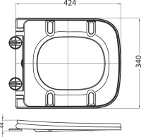 Унитаз подвесной BelBagno Ardente-R BB520CH-TOR безободковый, крышка BB052SC с микролифтом
