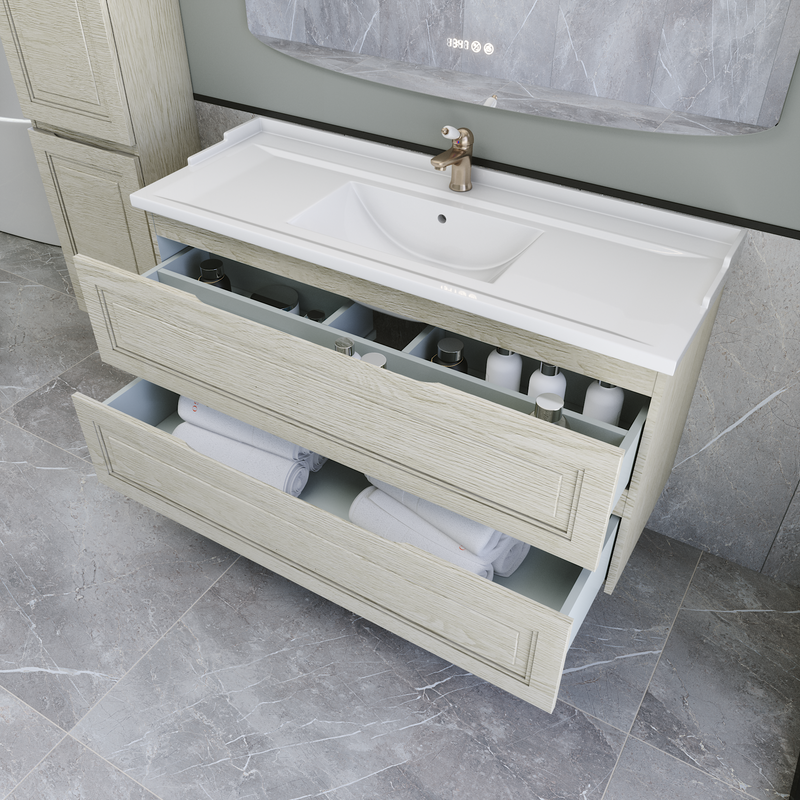 Тумба с раковиной Caprigo Wales 120 беленый дуб