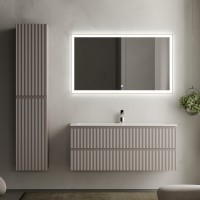 Тумба с раковиной Sancos Snob R 120 см, doha soft, раковина CN7017