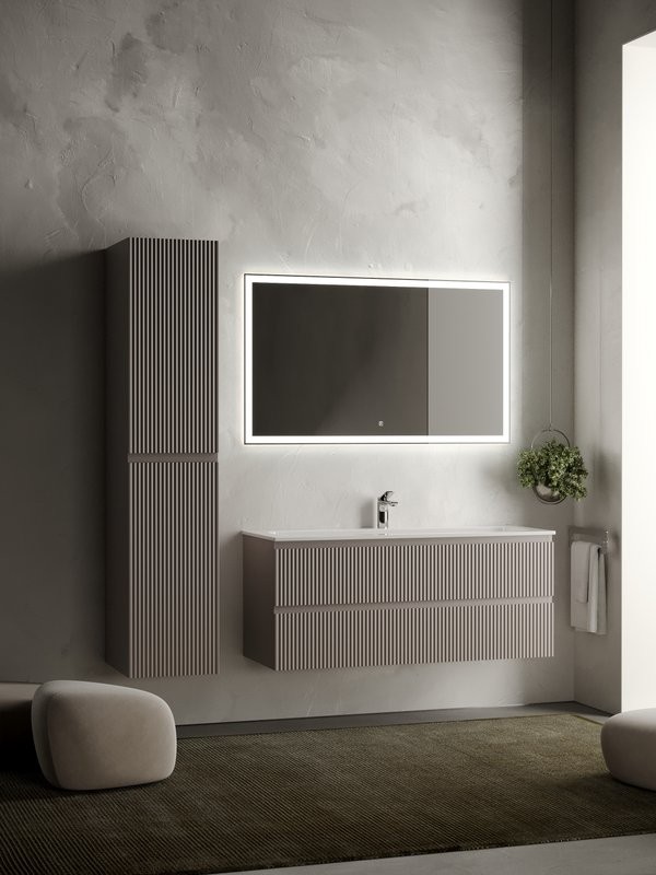 Тумба с раковиной Sancos Snob R 120 см, doha soft, раковина CN7017