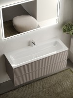 Тумба с раковиной Sancos Snob R 120 см, doha soft, раковина CN7017