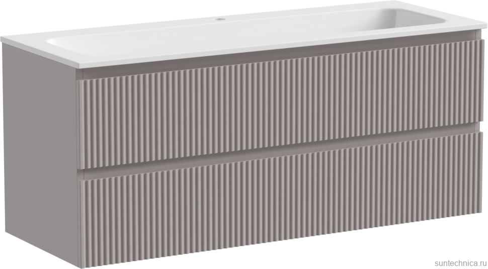 Тумба с раковиной Sancos Snob R 120 см, doha soft, раковина CN7017