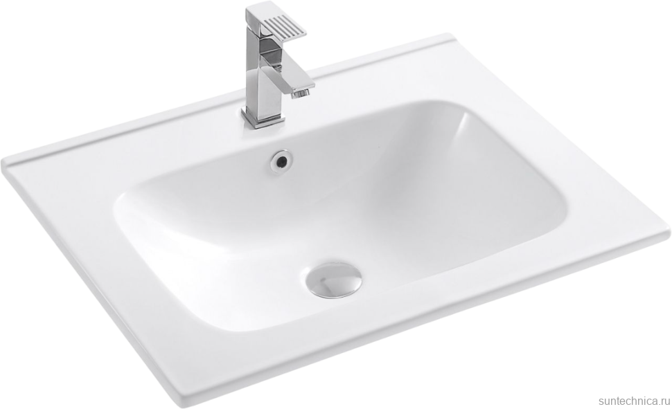 Тумба с раковиной Art&Max Elegant 60 подвесная, черная матовая