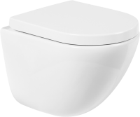 Унитаз подвесной BelBagno Amanda BB051CHR безободковый, крышка BB105SC с микролифтом