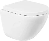 Унитаз подвесной BelBagno Amanda BB051CHR безободковый, крышка BB105SC с микролифтом