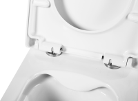 Унитаз подвесной BelBagno Amanda BB051CHR безободковый, крышка BB105SC с микролифтом