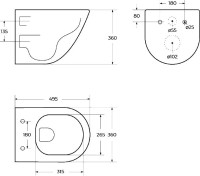 Унитаз подвесной BelBagno Amanda BB051CHR безободковый, крышка BB105SC с микролифтом