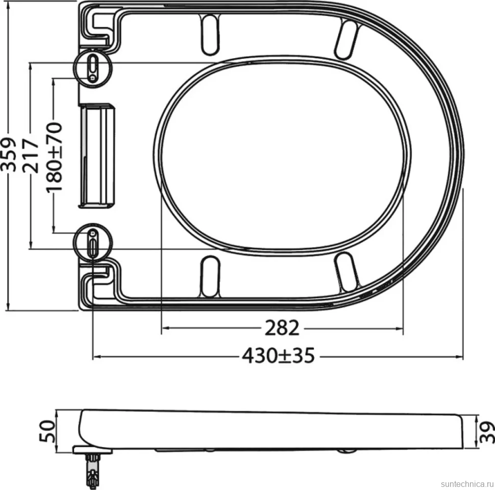 Унитаз подвесной BelBagno Amanda BB051CHR безободковый, крышка BB105SC с микролифтом