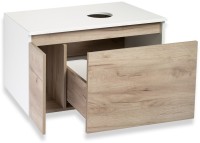 Мебель для ванной комнаты Runo Бари 80 крафтовый дуб, раковина Lavello 50