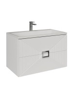 Тумба под раковину без столешницы Grossman Луксор 80 матовая белая