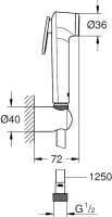 Гигиенический душ Grohe Tempesta-F 27812IL1 Гигиенический душ Grohe Tempesta-F 27812IL1