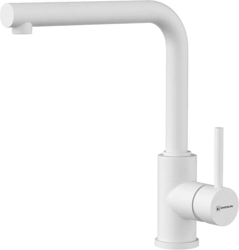 Комплект Мойка Omoikiri Yamakawa 55T-U/I-WH белая + Смеситель Nakagawa P-WH белый