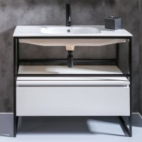 Тумба с раковиной Armadi Art Loft 120 белая, напольная
