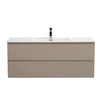 Тумба под раковину без столешницы BelBagno Kraft 120 подвесная, матовая бежевая