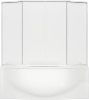 Шторка на ванну Bas Фиеста 4 ств., пластик