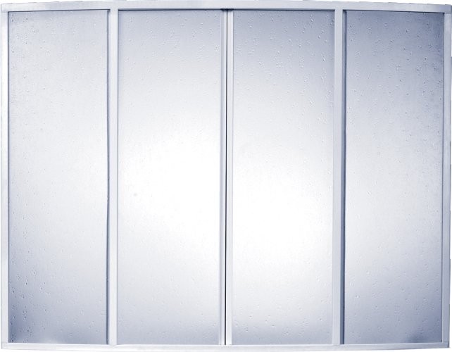 Шторка на ванну Bas Фиеста 4 ств., пластик