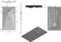 Поддон для душа Vincea VST-4SR9016A 160x90 см, антрацит, с сифоном
