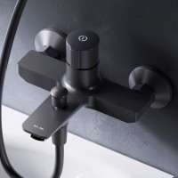 Смеситель для ванны с душем AM.PM X-Joy TouchReel F85A10522 черный