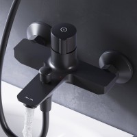 Смеситель для ванны с душем AM.PM X-Joy TouchReel F85A10522 черный