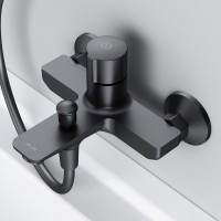 Смеситель для ванны с душем AM.PM X-Joy TouchReel F85A10522 черный