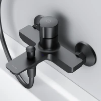 Смеситель для ванны с душем AM.PM X-Joy TouchReel F85A10522 черный