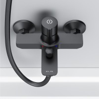 Смеситель для ванны с душем AM.PM X-Joy TouchReel F85A10522 черный