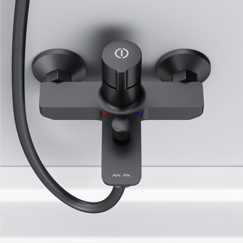 Смеситель для ванны с душем AM.PM X-Joy TouchReel F85A10522 черный