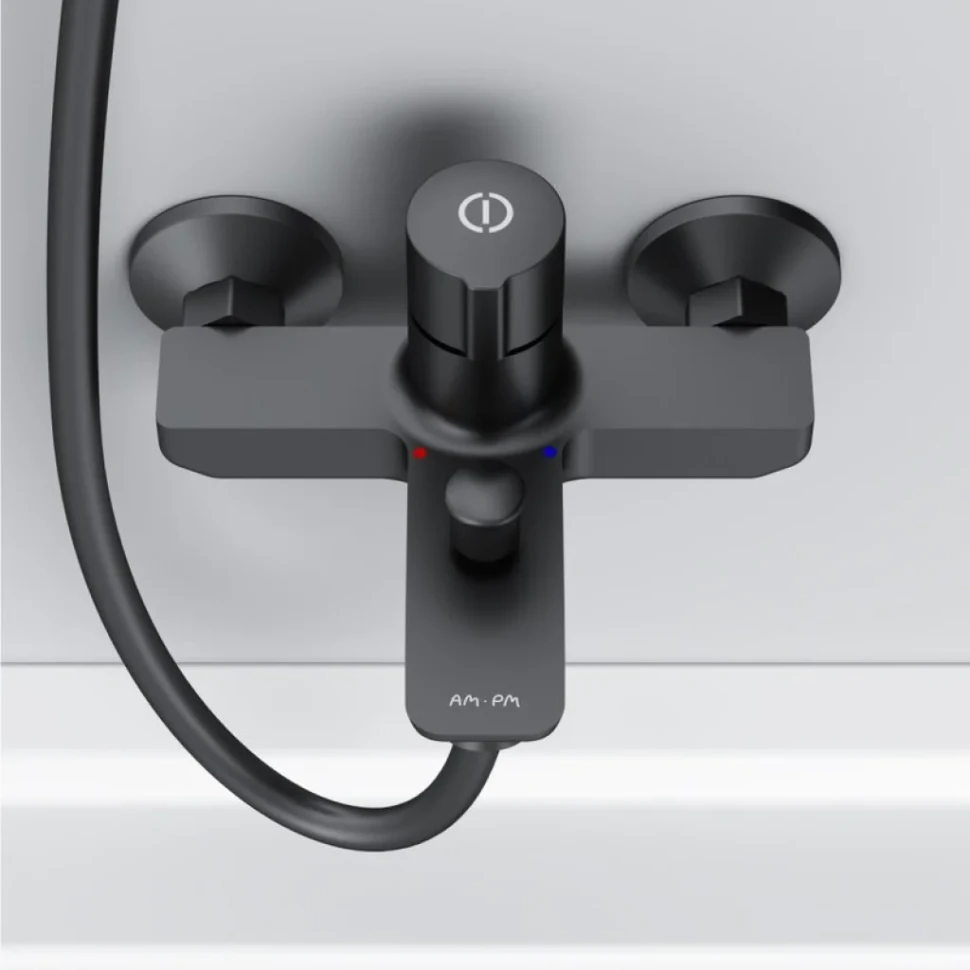 Смеситель для ванны с душем AM.PM X-Joy TouchReel F85A10522 черный