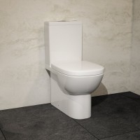 Унитаз-компакт напольный Sanita luxe Quadro Comfort с биде, с микролифтом, белый