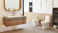 Унитаз-компакт напольный Sanita luxe Quadro Comfort с биде, с микролифтом, белый