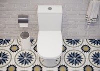 Унитаз-компакт напольный Sanita luxe Quadro Comfort с биде, с микролифтом, белый
