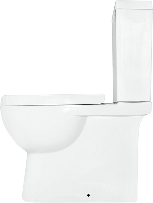Унитаз-компакт напольный Sanita luxe Quadro Comfort с биде, с микролифтом, белый