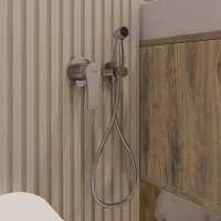 Гигиенический душ Kludi Zenta SL 489990565 со смесителем, С ВНУТРЕННЕЙ ЧАСТЬЮ, хром