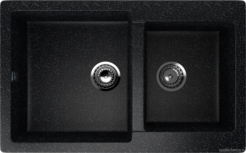 Мойка кухонная Ulgran U-505 -308 черная