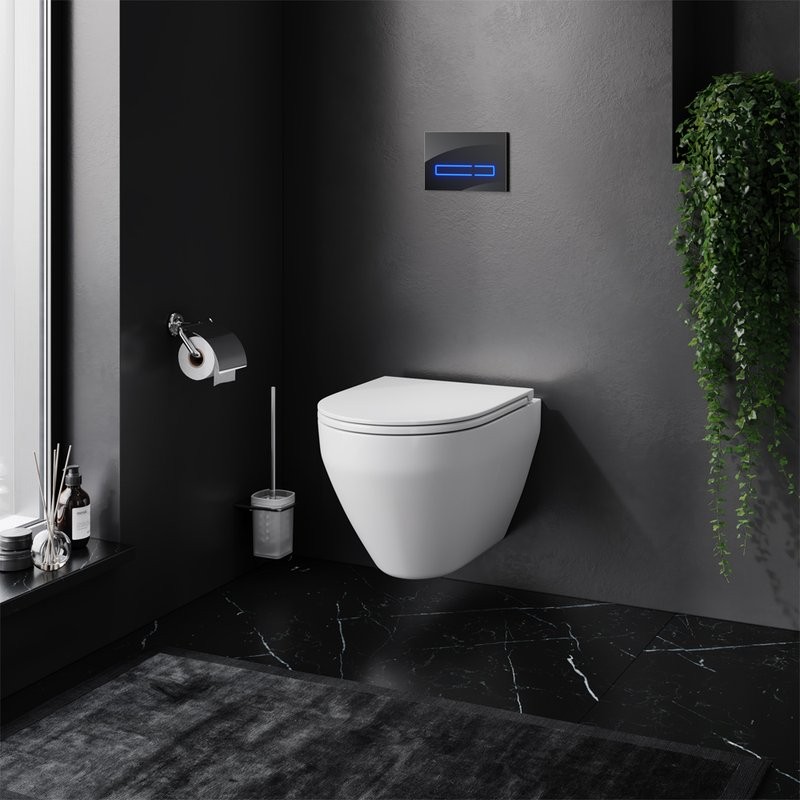 Комплект AM.PM Spirit V2.0 IS450A38.701700 с сиденьем микролифт, сенсорная кнопка